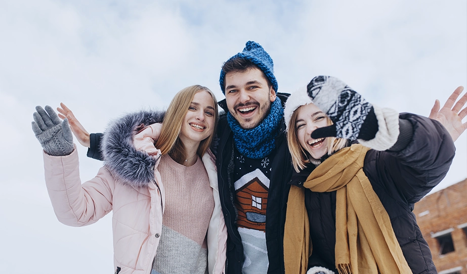 Young people studying in Canada.